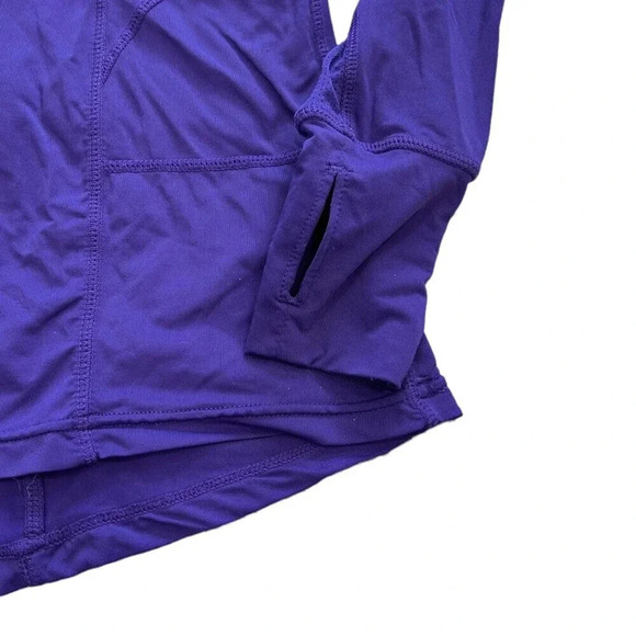 Tangerine Purple Quarter Zip Track Pullover Top S - Picture 3 of 4